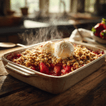 Fresh Strawberry Rhubarb Crisp