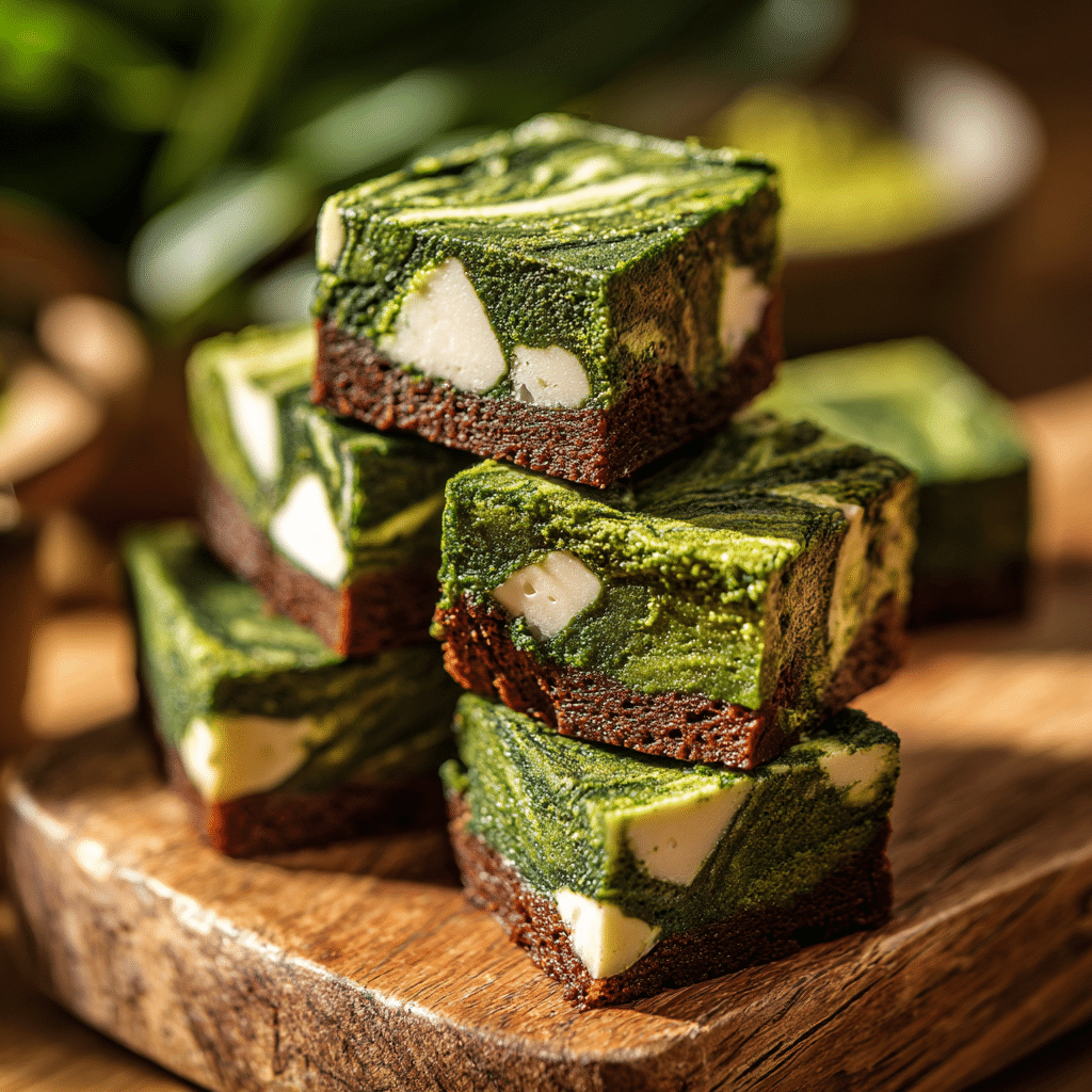 Bakery-Style Matcha Brownies