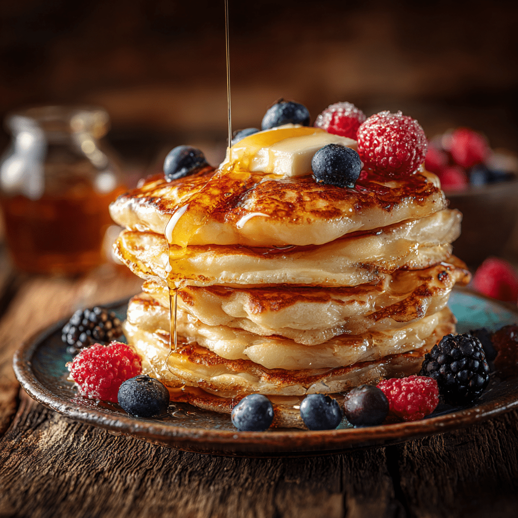 Soft Fluffy Buttermilk Pancakes
