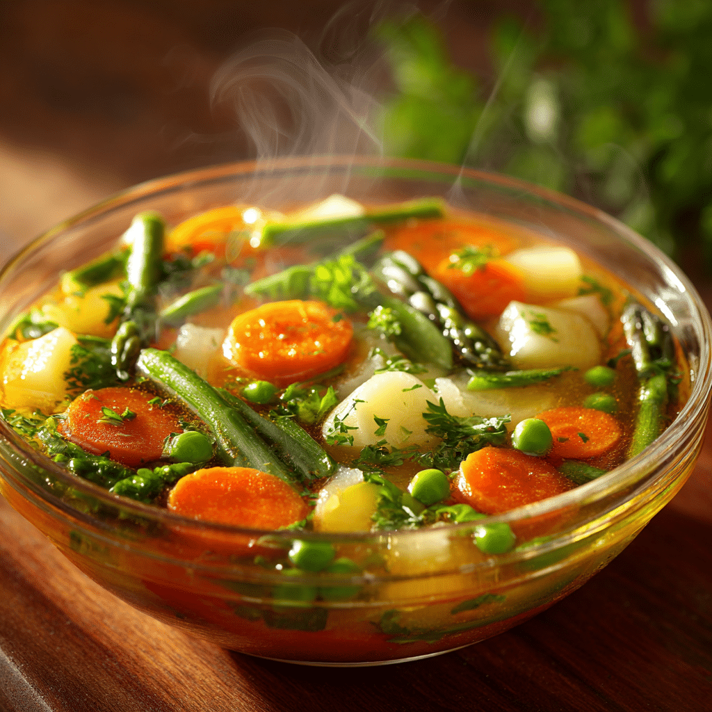 Simple Spring Vegetable Soup