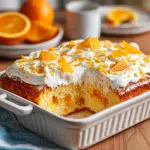 Orange Creamsicle Jello Poke Cake