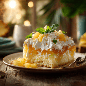 Pineapple Jello Poke Cake