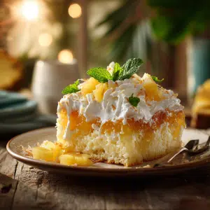 Pineapple Jello Poke Cake