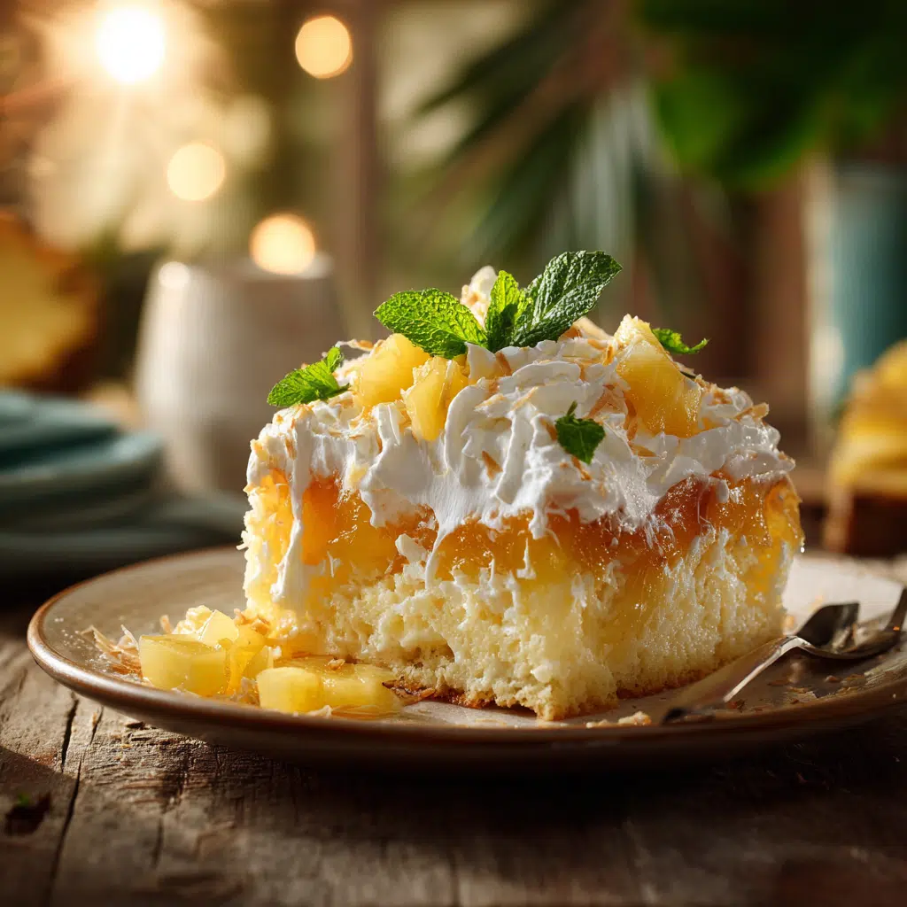 Pineapple Jello Poke Cake