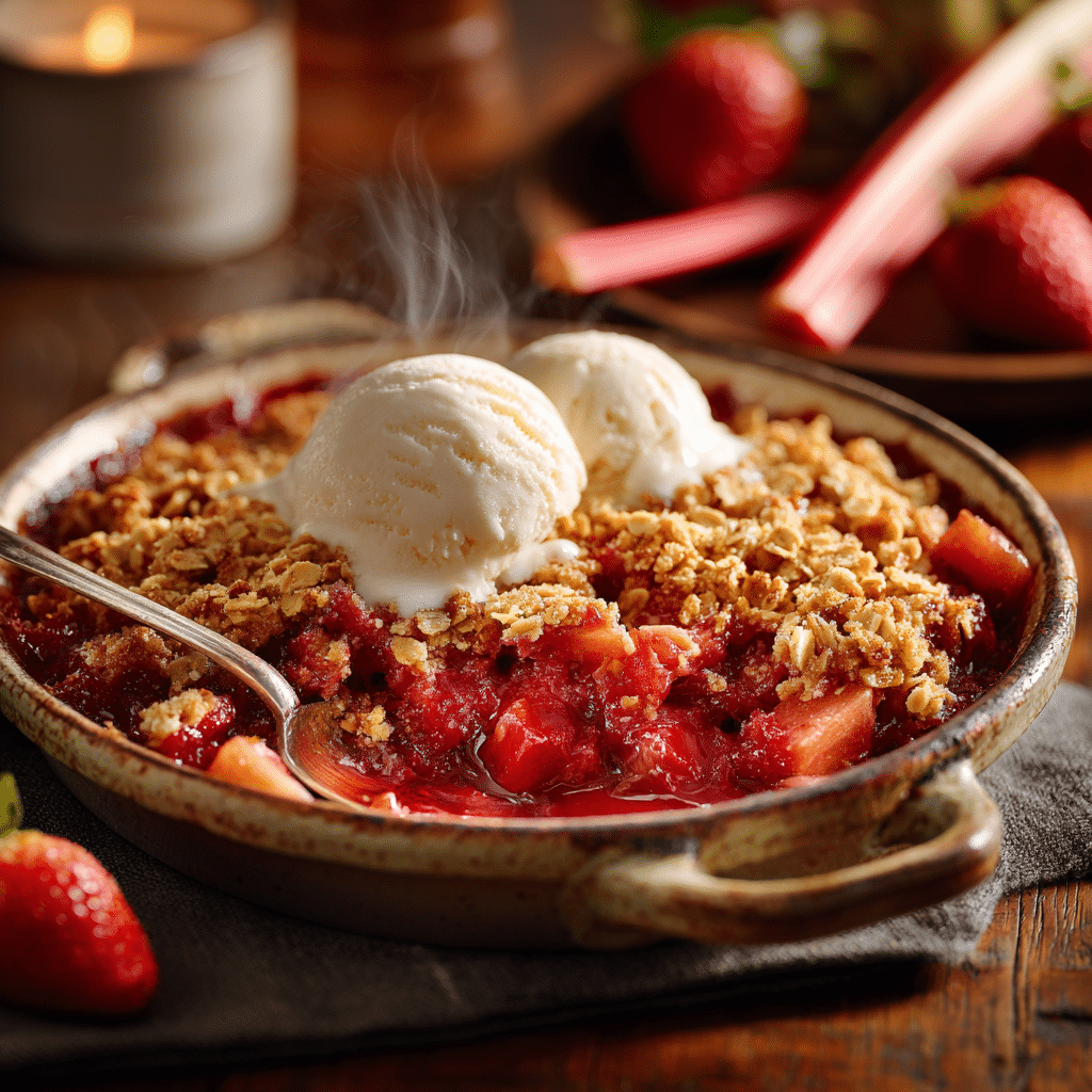 Strawberry Rhubarb Crisp