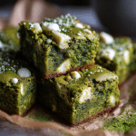 Matcha White Chocolate Mochi Brownies