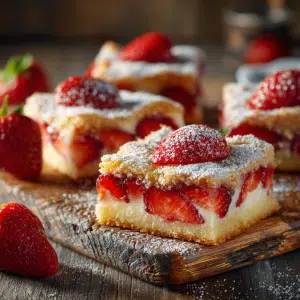 Cream Cheese Strawberry Bars