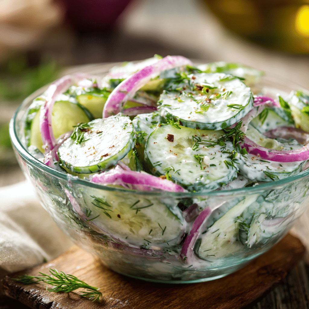 Creamy Cucumber Dill Salad