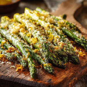 Crispy Roasted Asparagus with Parmesan