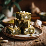Matcha Blondie Brownies Green Tea