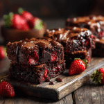 Fresh Strawberry Brownies