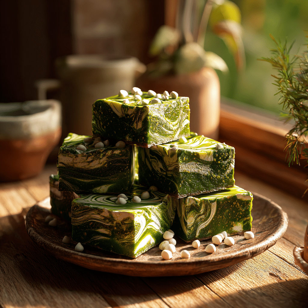 Easy One-Bowl Matcha Brownies