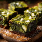 Gooey Matcha Brownies