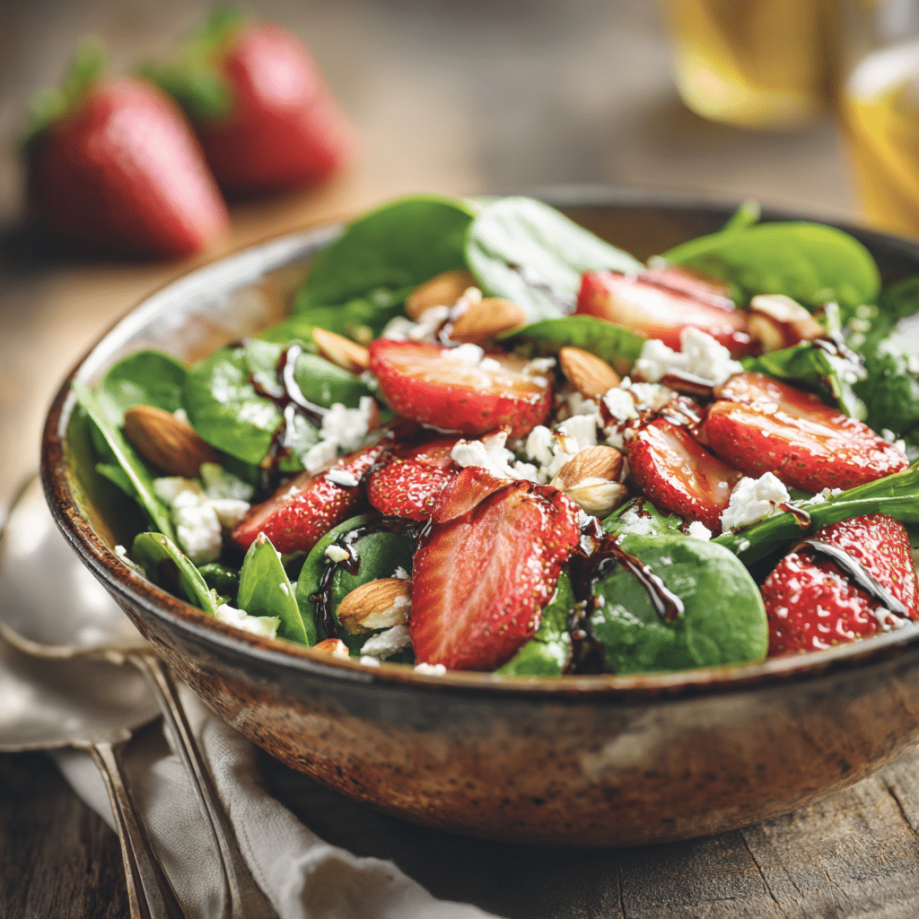Fresh Strawberry Spinach Salad