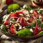 Simple Strawberry Spinach Salad