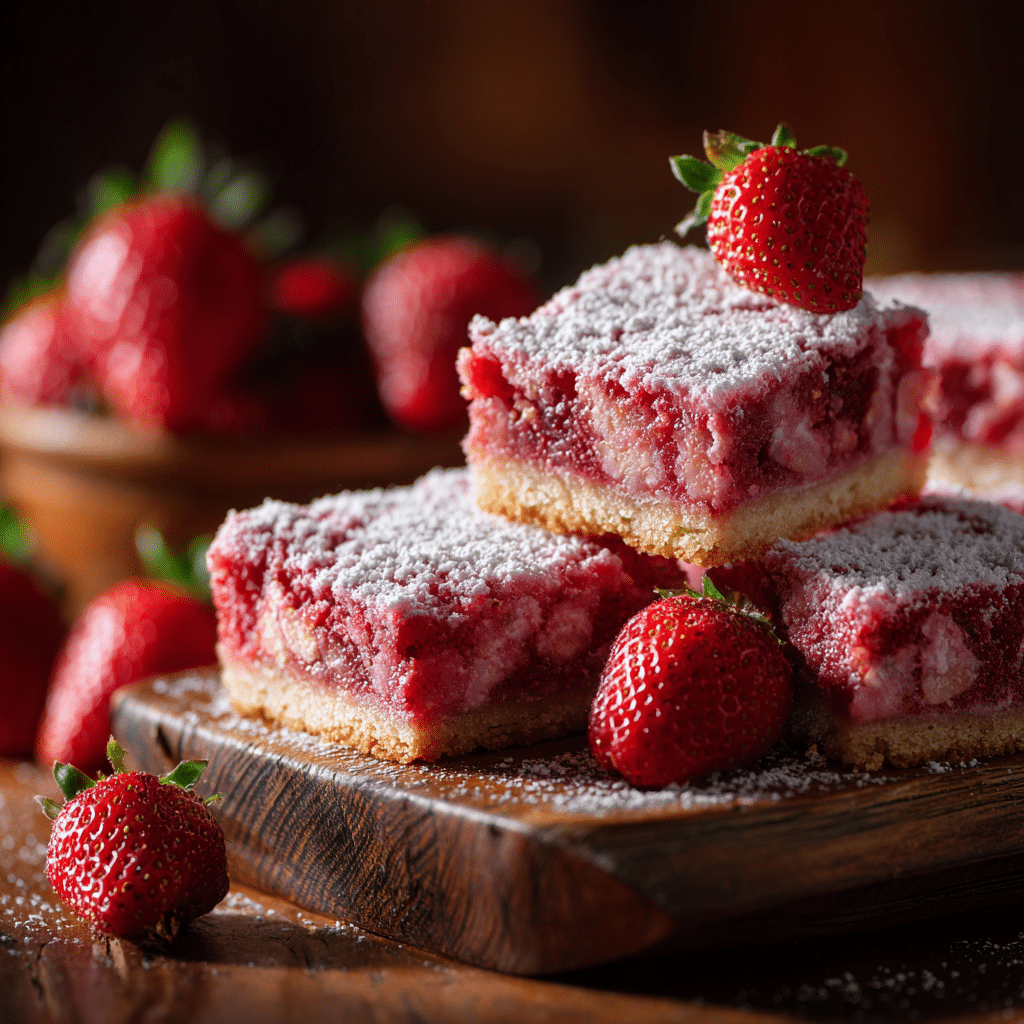 Strawberry Cake Mix Bars