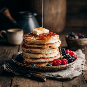 Soft Fluffy Buttermilk Pancakes