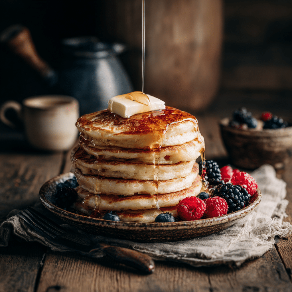 Soft Fluffy Buttermilk Pancakes