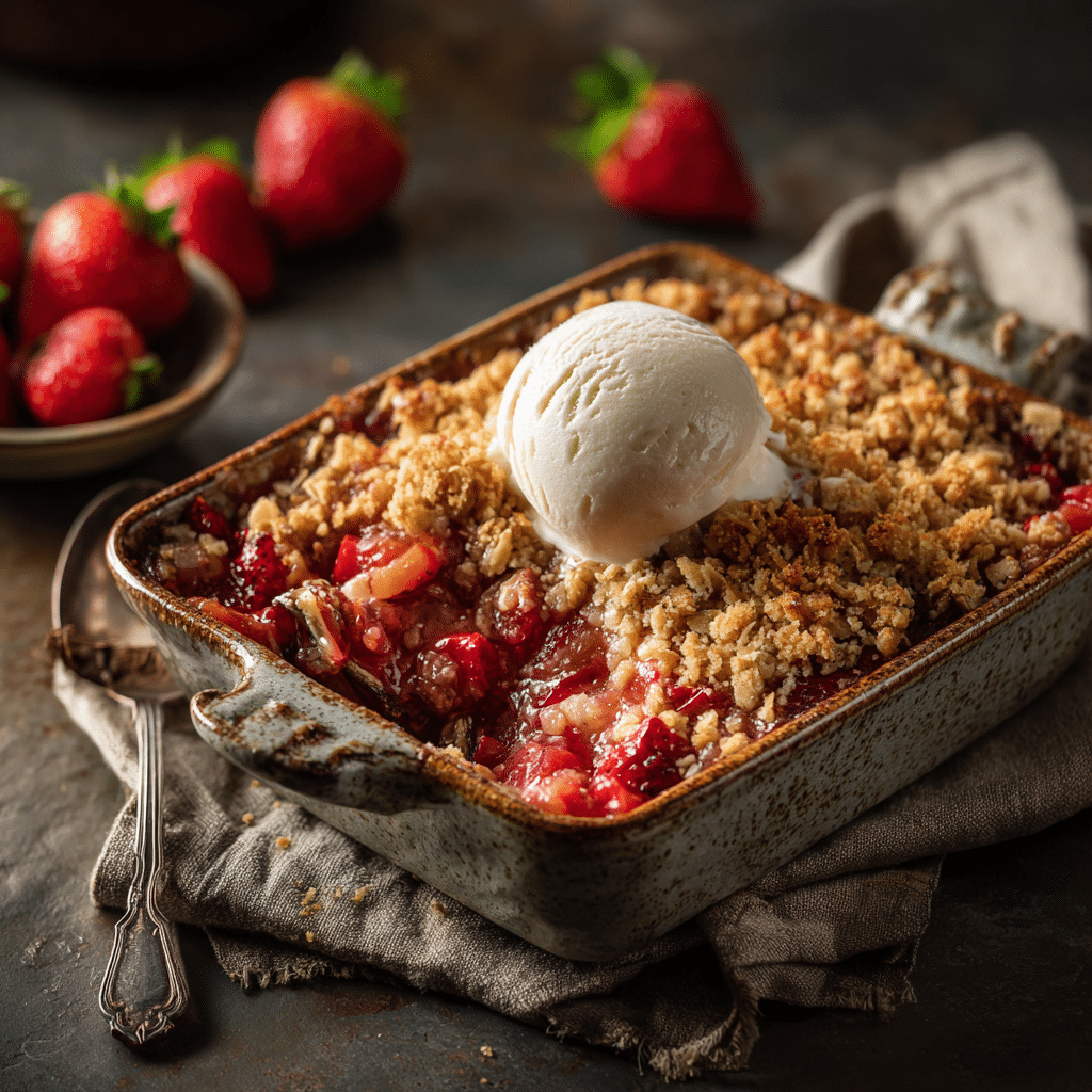 Strawberry Rhubarb Crisp
