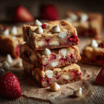 White Chocolate Strawberry Bars