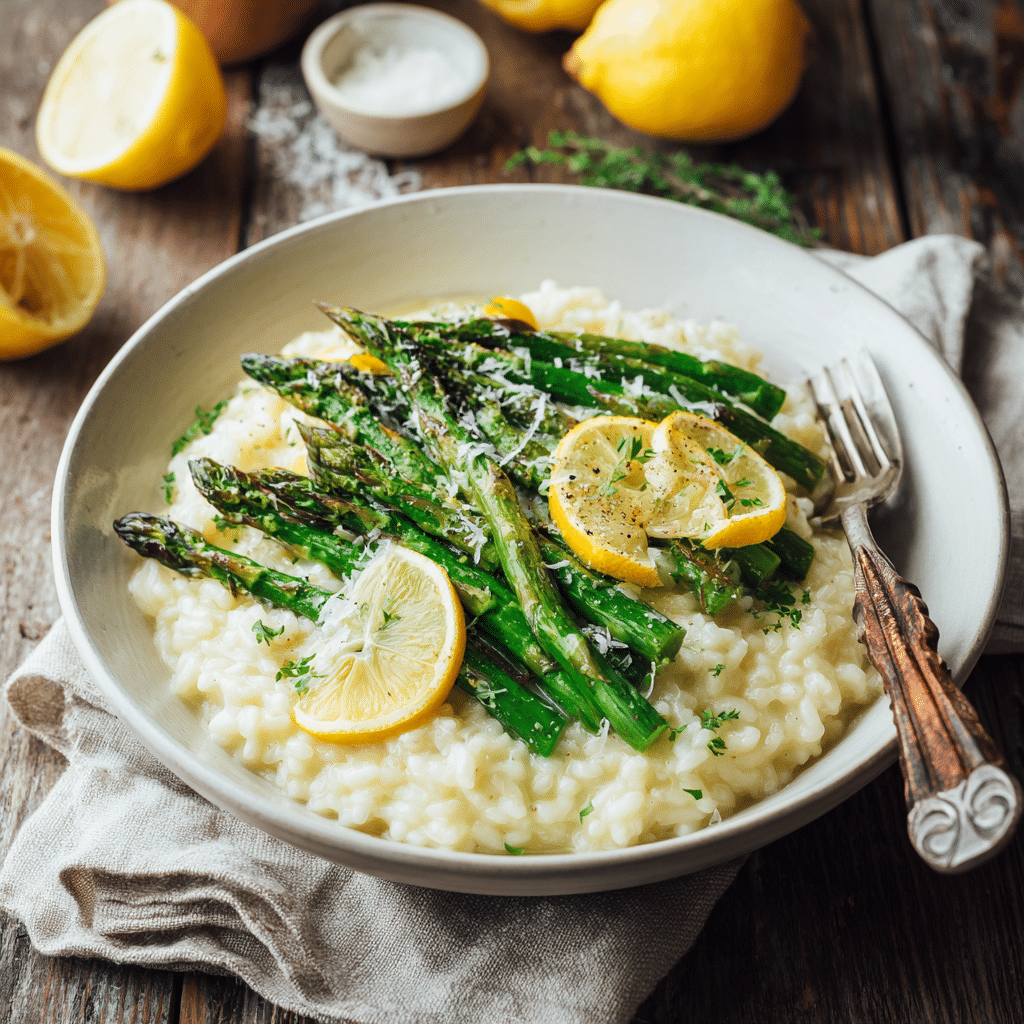 Classic Lemon Asparagus Risotto