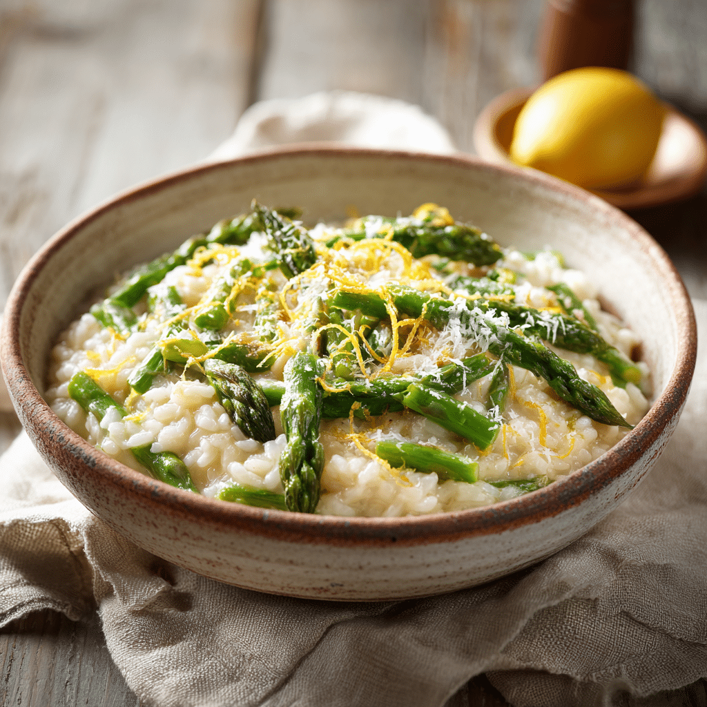 Homemade Lemon Asparagus Risotto