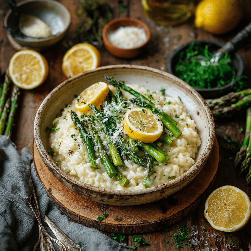 Easy Lemon Asparagus Risotto Creamy, Bright & Comforting