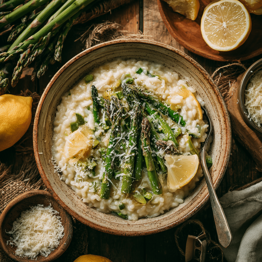 Italian Lemon Asparagus Risotto