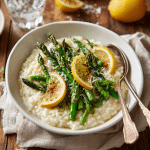 Simple Lemon Asparagus Risotto