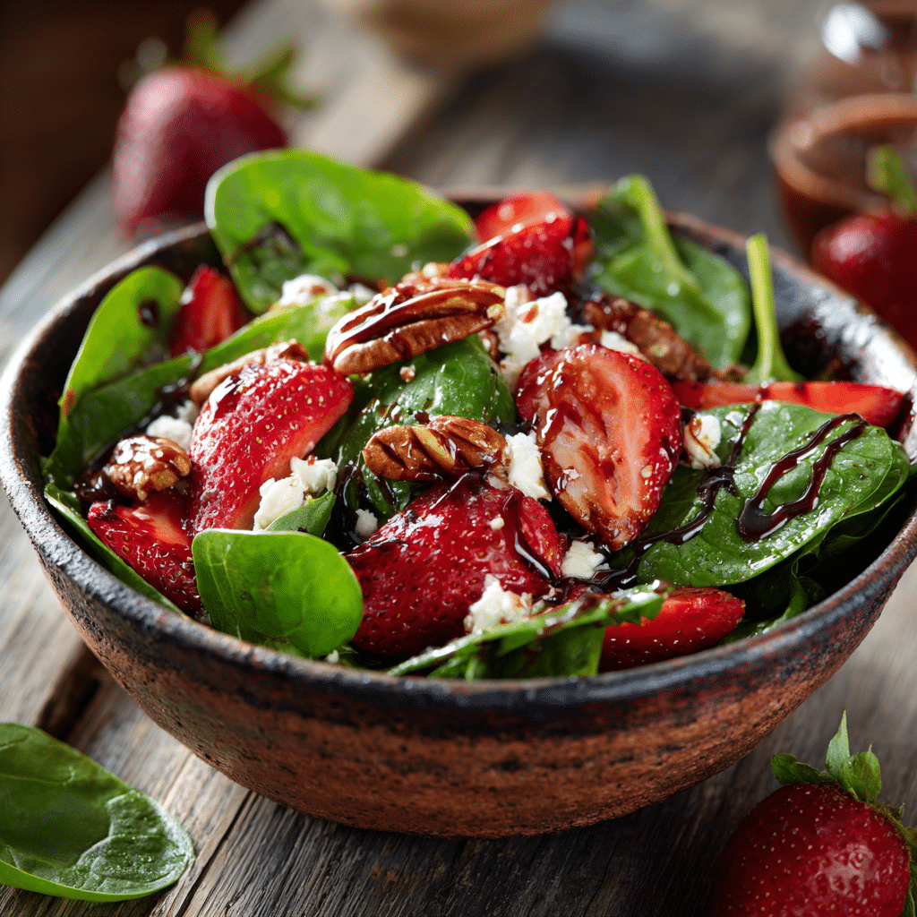 Easy Strawberry Spinach Salad