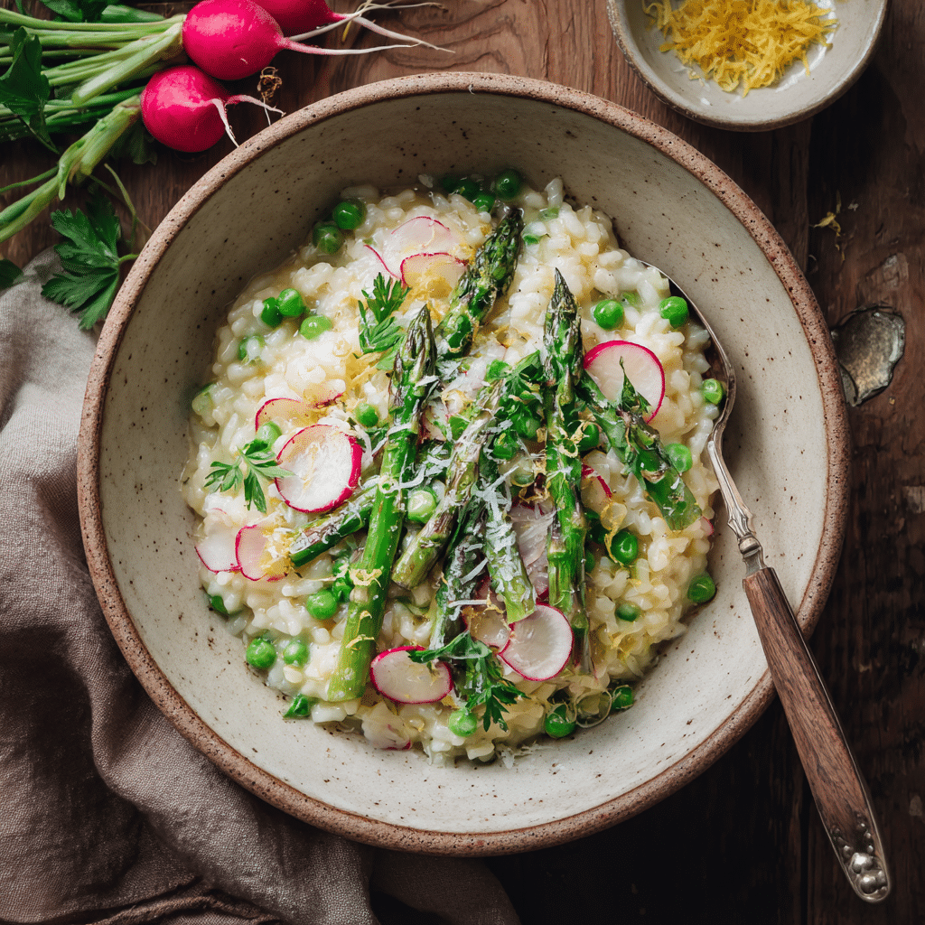 Spring Garden Vegetable Risotto
