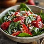 Simple Strawberry Spinach Salad