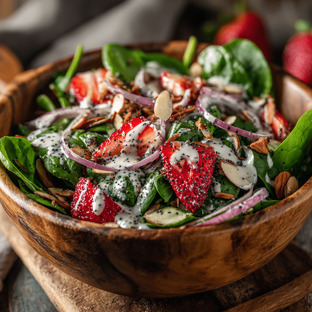 Homemade Strawberry Spinach Salad