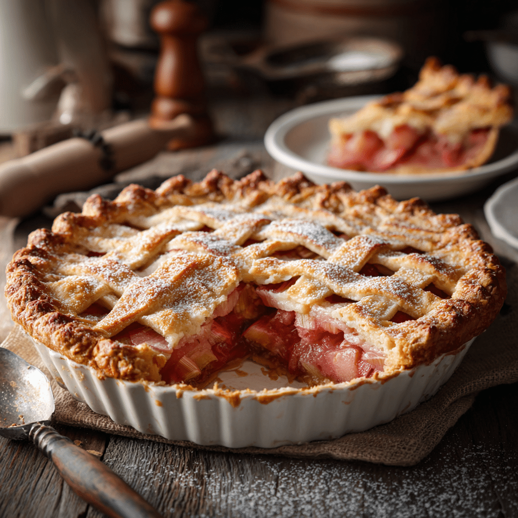 Homemade Rhubarb Pie