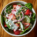 Spring Strawberry Spinach Salad