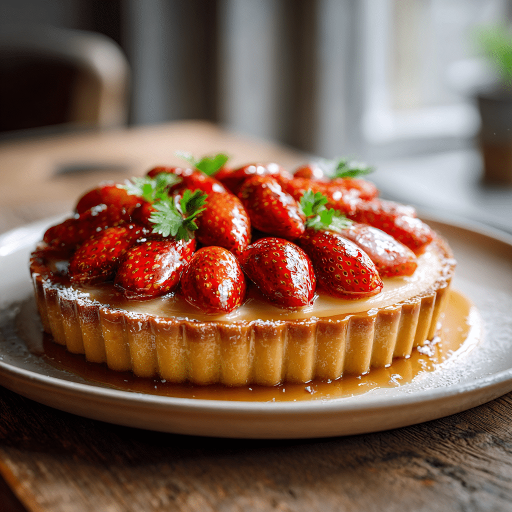 Strawberry Tart with Almond Cream