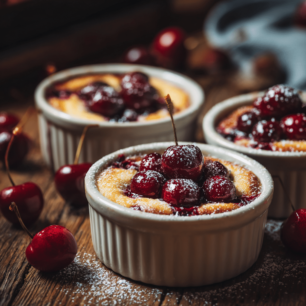 Mini Cherry Clafoutis