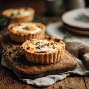 Mini Goat Cheese Quiche