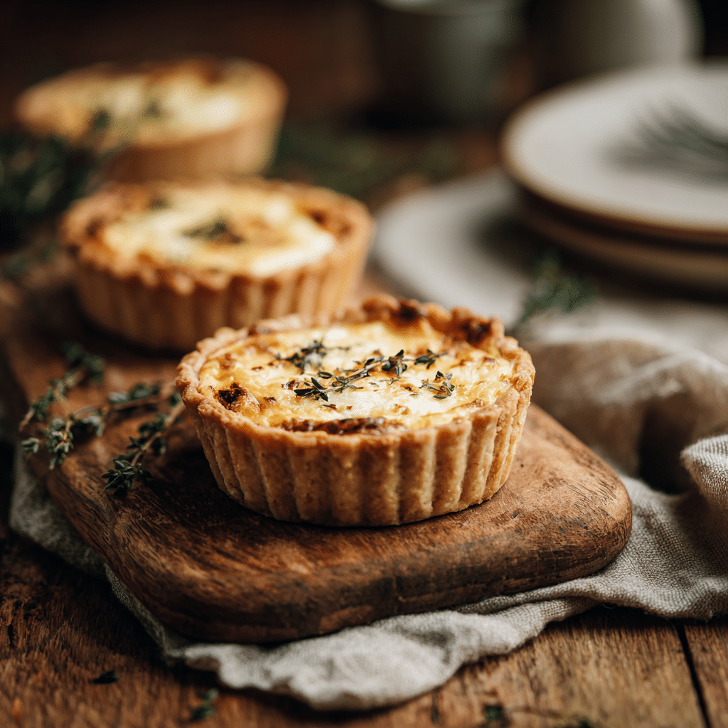 Mini Goat Cheese Quiche