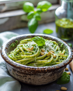 Quick Pesto Pasta