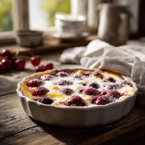 Rustic Cherry Clafoutis