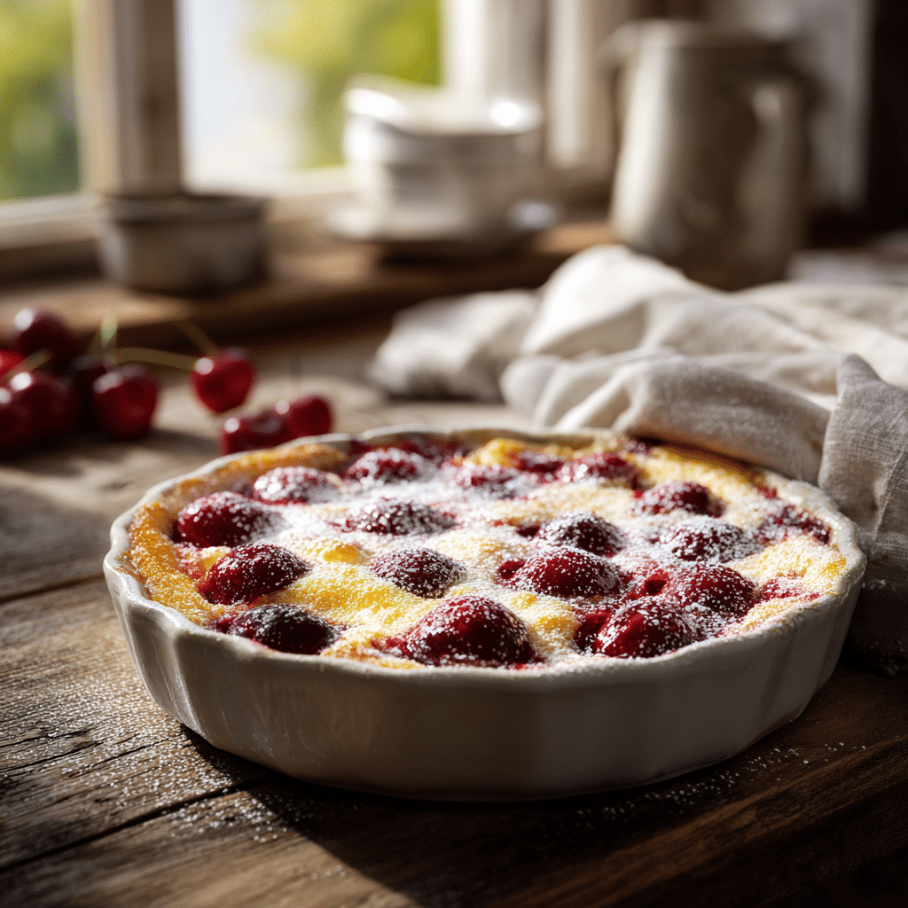 Rustic Cherry Clafoutis