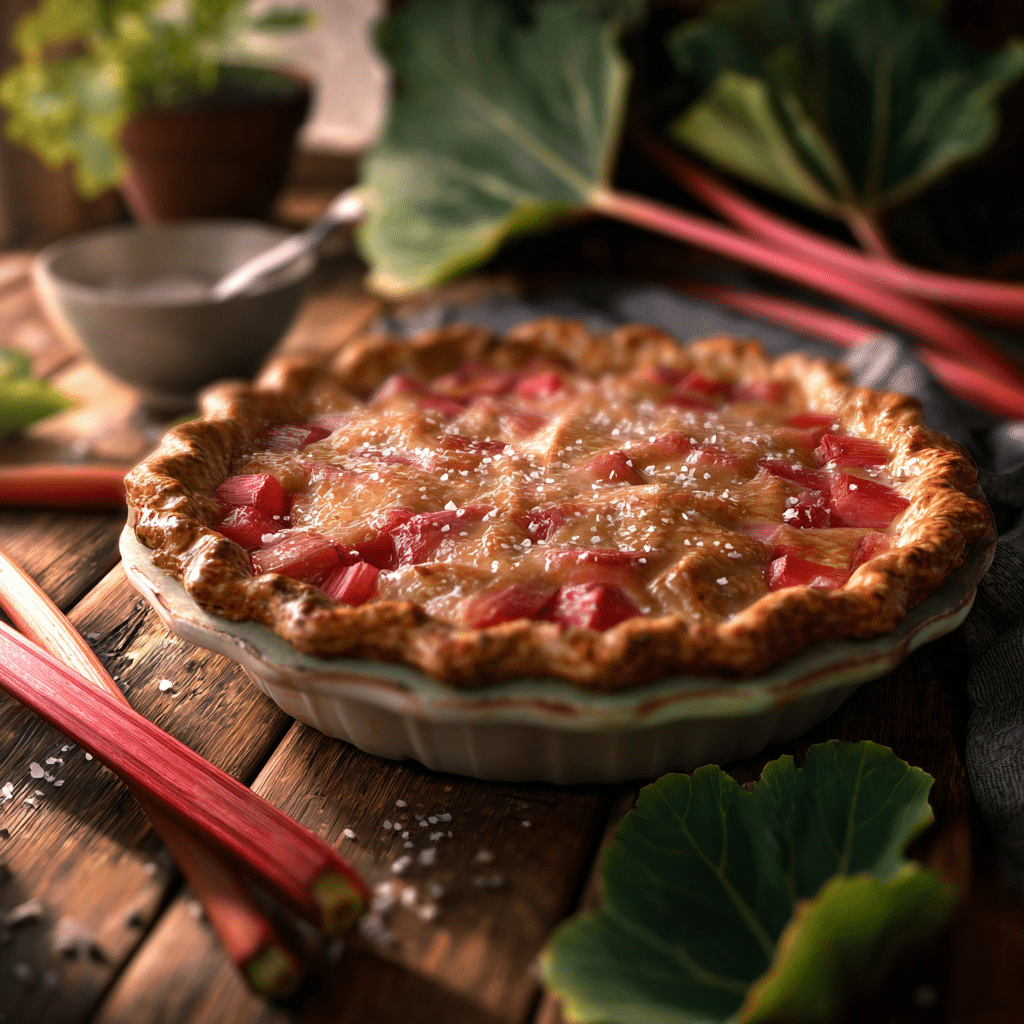 Spring Rhubarb Pie Recipe
