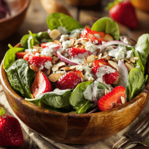 Strawberry Spinach Salad