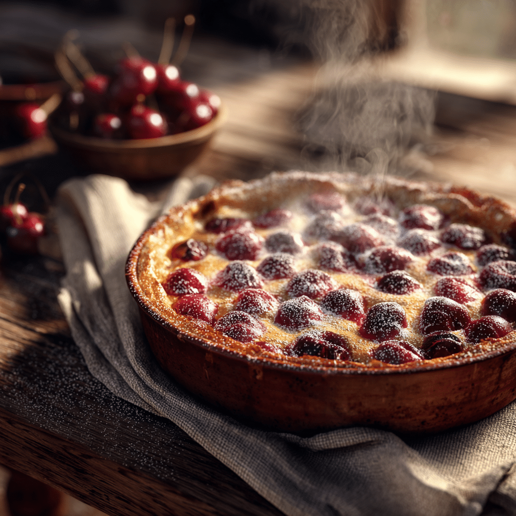 Traditional French Cherry Clafoutis