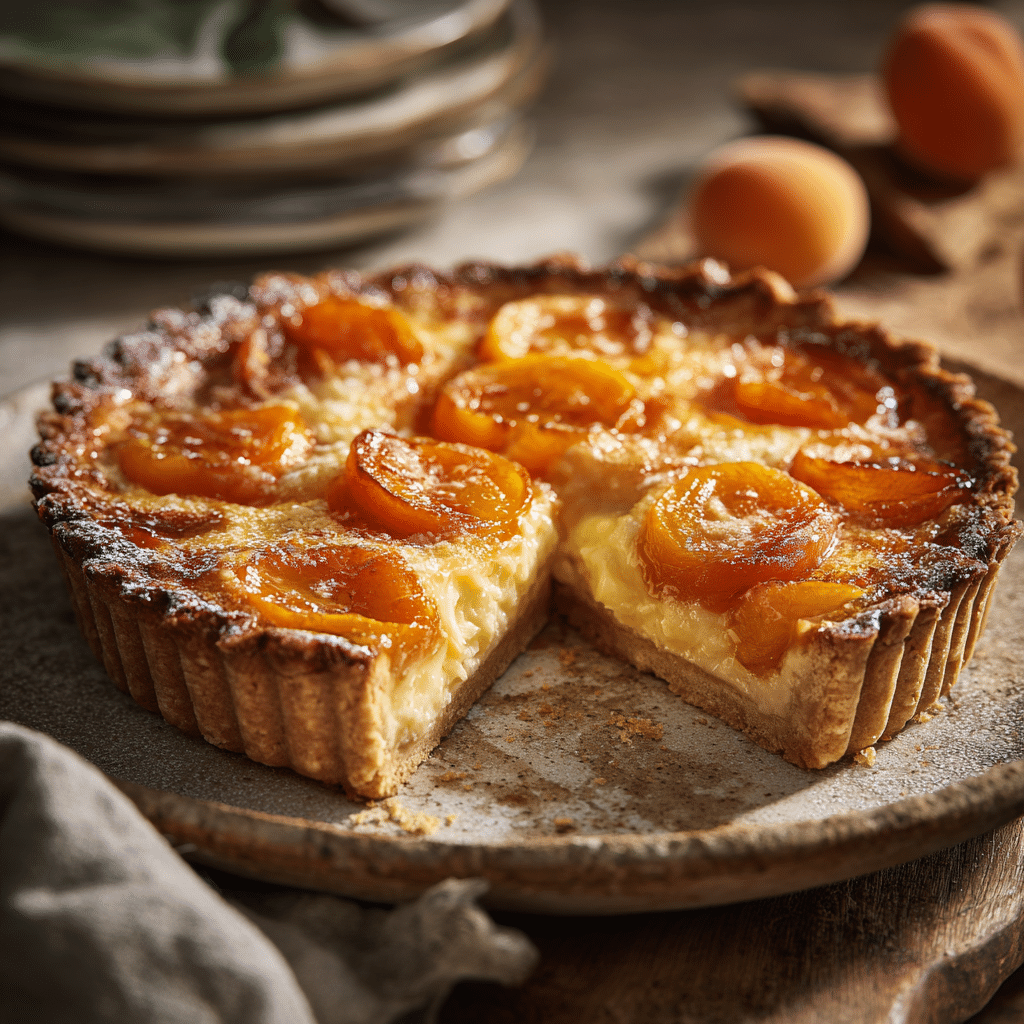 Apricot Custard Tart Recipe