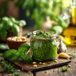 Low-Fat Basil Pesto Recipe