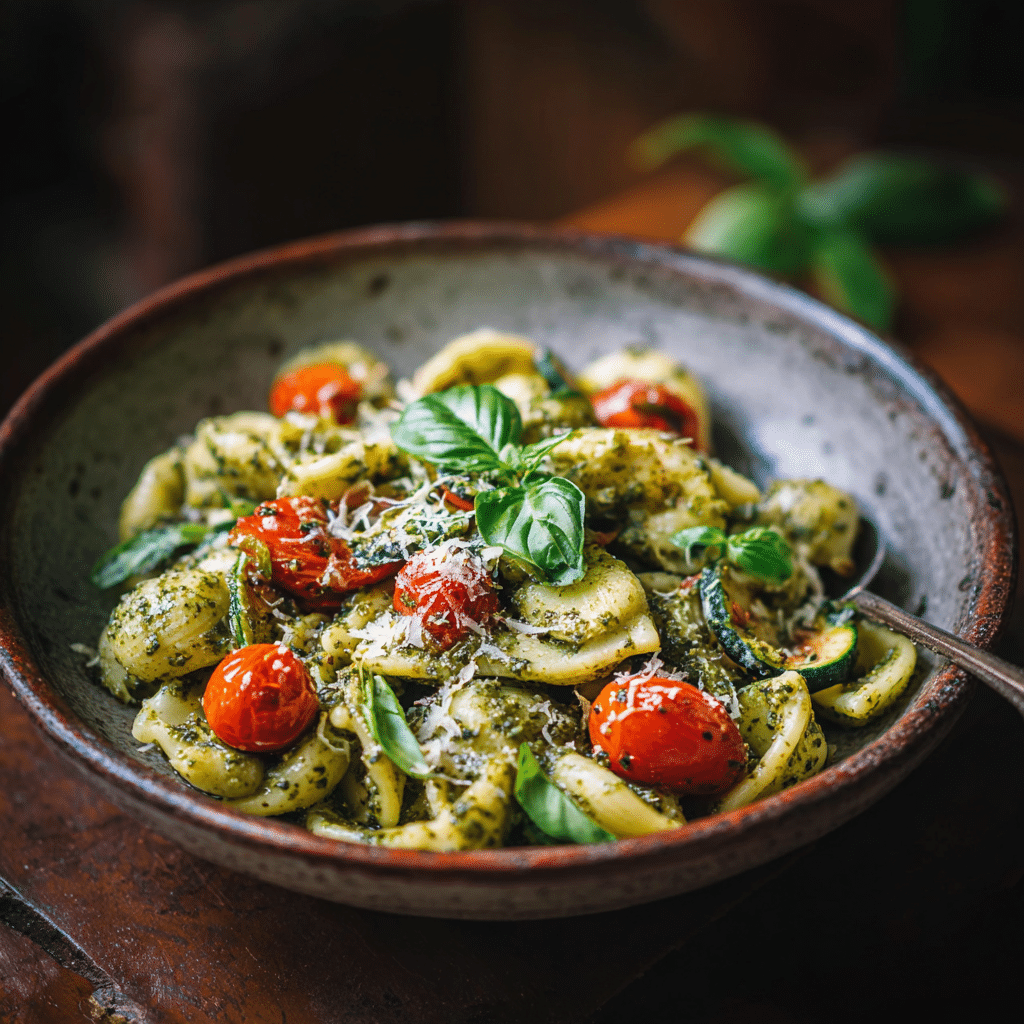 Vegetarian Pesto Pasta