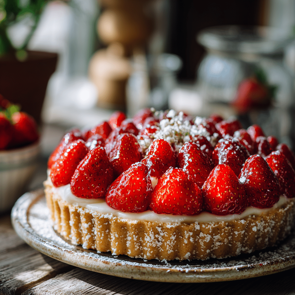 No-Bake Strawberry Tart