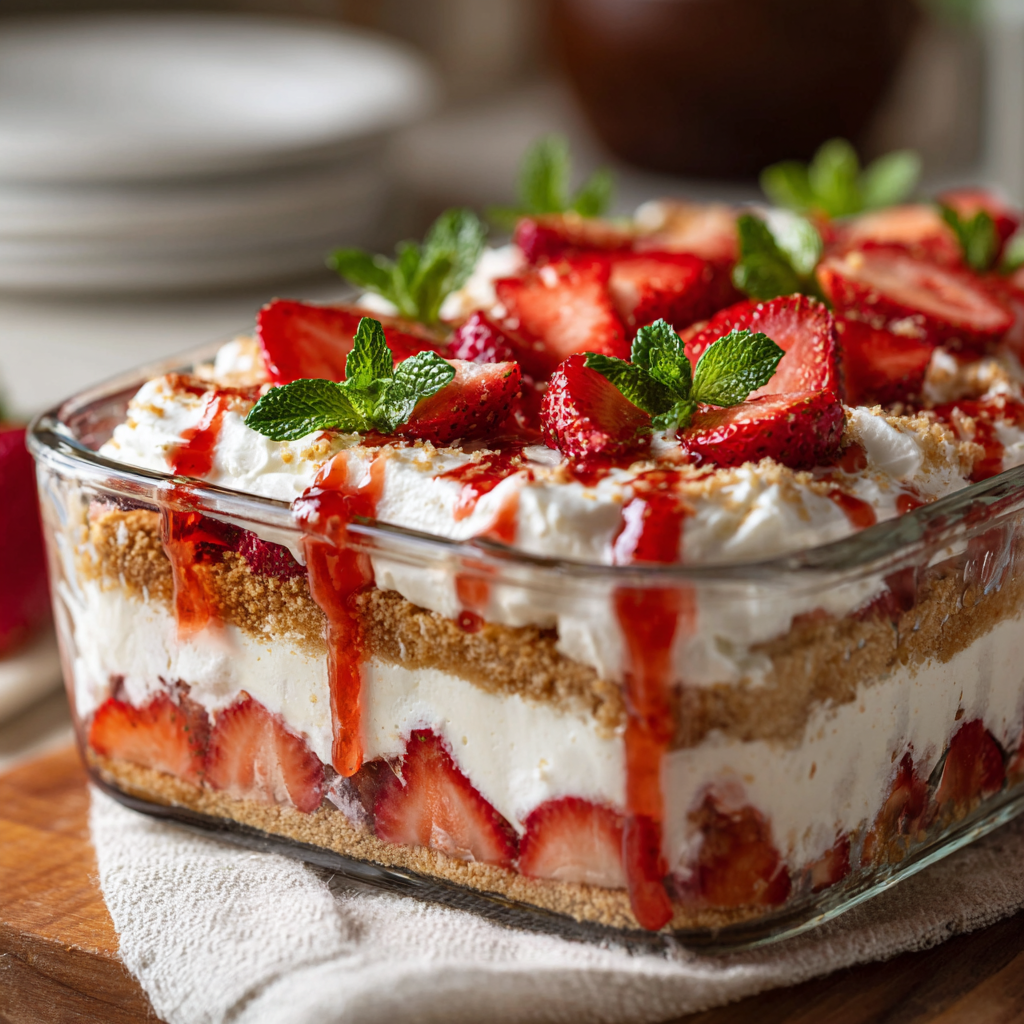 No-Bake Strawberry Dessert